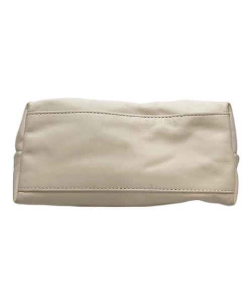 LONGCHAMP（ロンシャン）LONGCHAMP (ロンシャン) LE PLIAGE EXTRA（ル プリアージュ エクストラ） レザーショルダーバッグ ホワイトの古着・服飾アイテム
