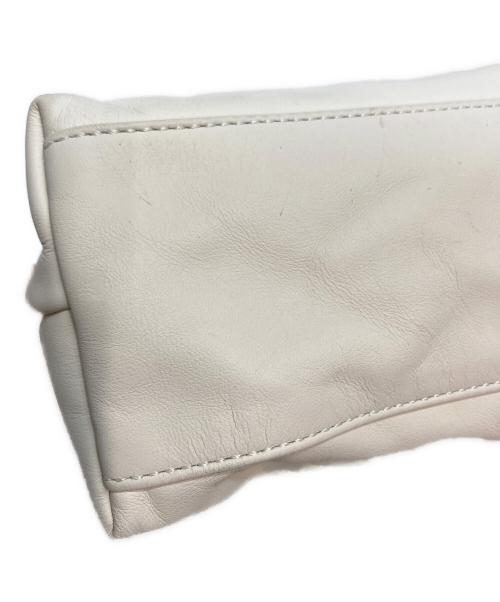LONGCHAMP（ロンシャン）LONGCHAMP (ロンシャン) LE PLIAGE EXTRA（ル プリアージュ エクストラ） レザーショルダーバッグ ホワイトの古着・服飾アイテム