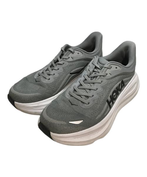 HOKA（ホカ）HOKA (ホカ) M BONDI 9 WIDE(エム ボンダイ 9 ワイド) グレー サイズ:28cmの古着・服飾アイテム