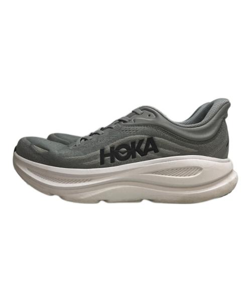 HOKA（ホカ）HOKA (ホカ) M BONDI 9 WIDE(エム ボンダイ 9 ワイド) グレー サイズ:28cmの古着・服飾アイテム