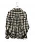 NEON SIGN (ネオンサイン) Cutaway front Glitch Gingham jacket(カッタウェイ フロント グリッチ ギンガム ジャケット) 日本製 ブラック×ホワイト サイズ:SIZE 48：18000円