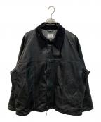 yousedユーズド）の古着「Leather Drivers Jacket(レザードライバーズジャケット)」｜ブラック
