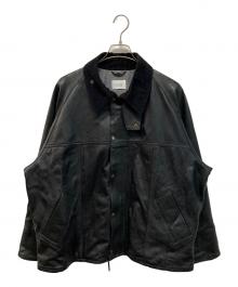 yoused（ユーズド）の古着「Leather Drivers Jacket(レザードライバーズジャケット)」｜ブラック