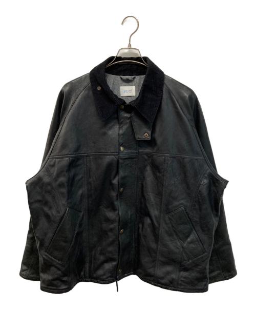 yoused（ユーズド）yoused (ユーズド) Leather Drivers Jacket(レザードライバーズジャケット) ブラック サイズ:不明の古着・服飾アイテム