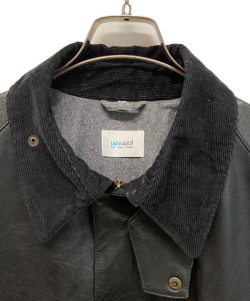 yoused（ユーズド）yoused (ユーズド) Leather Drivers Jacket(レザードライバーズジャケット) ブラック サイズ:不明の古着・服飾アイテム