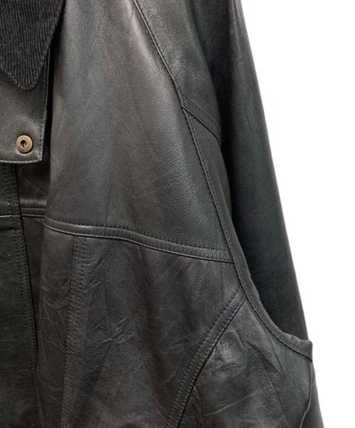yoused（ユーズド）yoused (ユーズド) Leather Drivers Jacket(レザードライバーズジャケット) ブラック サイズ:不明の古着・服飾アイテム