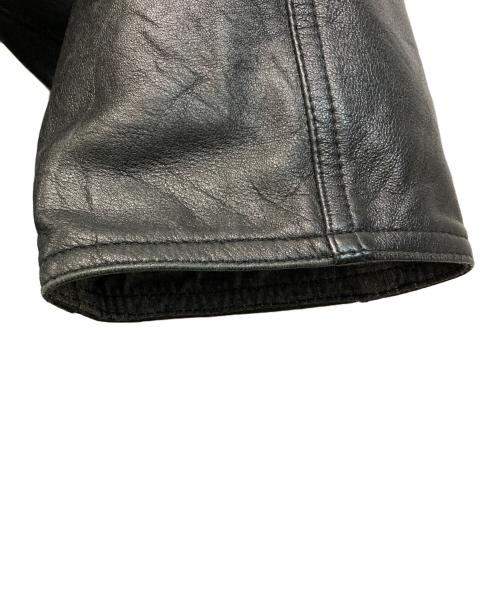 yoused（ユーズド）yoused (ユーズド) Leather Drivers Jacket(レザードライバーズジャケット) ブラック サイズ:不明の古着・服飾アイテム
