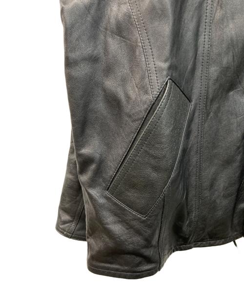 yoused（ユーズド）yoused (ユーズド) Leather Drivers Jacket(レザードライバーズジャケット) ブラック サイズ:不明の古着・服飾アイテム