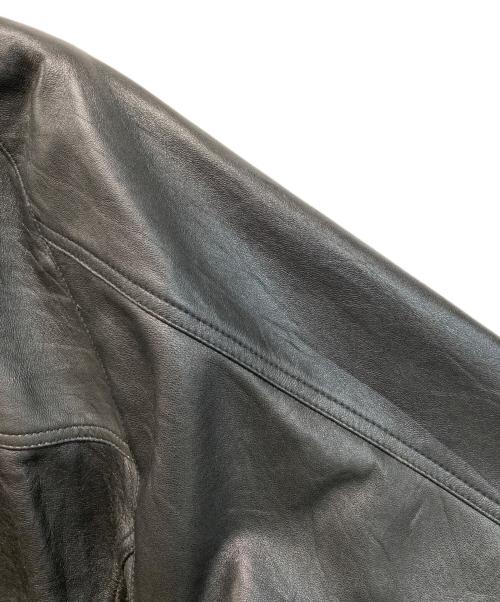 yoused（ユーズド）yoused (ユーズド) Leather Drivers Jacket(レザードライバーズジャケット) ブラック サイズ:不明の古着・服飾アイテム
