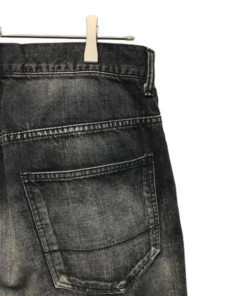 ANCELLM（アンセルム）ANCELLM (アンセルム) AGING WIDE DENIM PANTS(エイジング ワイド デニム パンツ) 日本製 ブラック サイズ:SIZE 2の古着・服飾アイテム