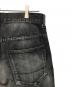 中古・古着 ANCELLM (アンセルム) AGING WIDE DENIM PANTS(エイジング ワイド デニム パンツ) 日本製 ブラック サイズ:SIZE 2：25000円
