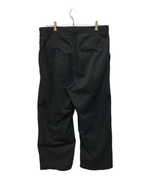 ANCELLM（アンセルム）ANCELLM (アンセルム) WISM (ウィズム) WIDE CHINO PANTS(ワイド チノ パンツ) 日本製 ブラック サイズ:SIZE 3の古着・服飾アイテム