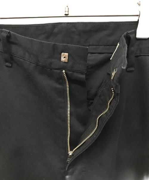 ANCELLM（アンセルム）ANCELLM (アンセルム) WISM (ウィズム) WIDE CHINO PANTS(ワイド チノ パンツ) 日本製 ブラック サイズ:SIZE 3の古着・服飾アイテム