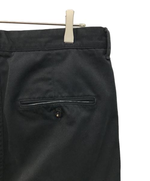 ANCELLM（アンセルム）ANCELLM (アンセルム) WISM (ウィズム) WIDE CHINO PANTS(ワイド チノ パンツ) 日本製 ブラック サイズ:SIZE 3の古着・服飾アイテム