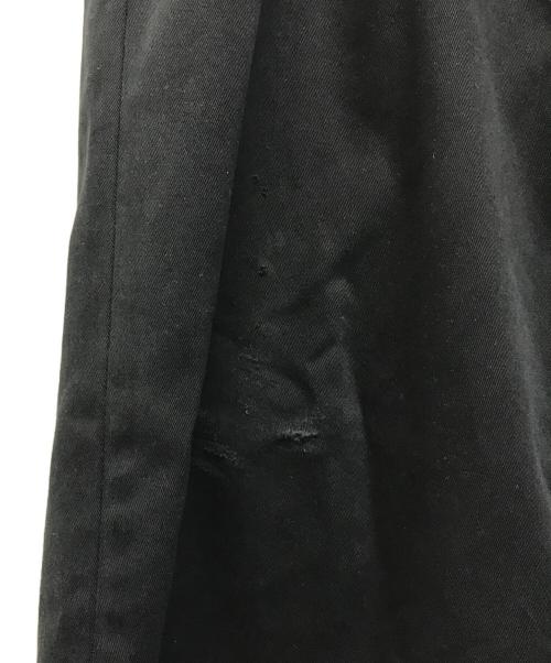 ANCELLM（アンセルム）ANCELLM (アンセルム) WISM (ウィズム) WIDE CHINO PANTS(ワイド チノ パンツ) 日本製 ブラック サイズ:SIZE 3の古着・服飾アイテム