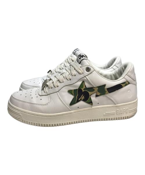 A BATHING APE（アベイシングエイプ）A BATHING APE (アベイシングエイプ) ABC CAMO BAPE STA ホワイト サイズ:SIZE 28cmの古着・服飾アイテム