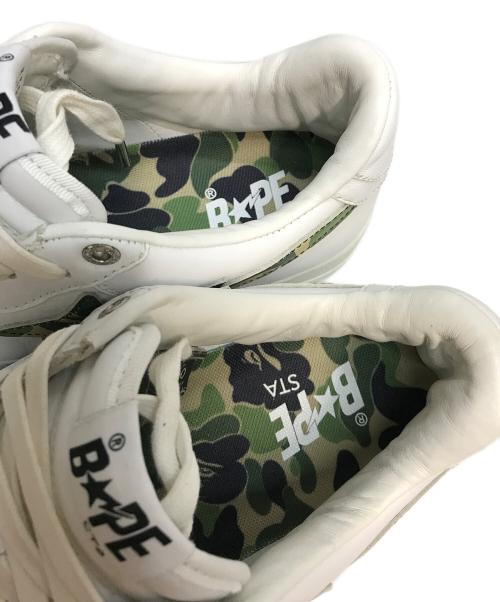 A BATHING APE（アベイシングエイプ）A BATHING APE (アベイシングエイプ) ABC CAMO BAPE STA ホワイト サイズ:SIZE 28cmの古着・服飾アイテム