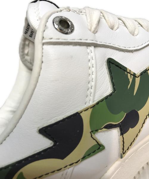 A BATHING APE（アベイシングエイプ）A BATHING APE (アベイシングエイプ) ABC CAMO BAPE STA ホワイト サイズ:SIZE 28cmの古着・服飾アイテム