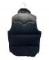 RockyMountainFeatherBed (ロッキーマウンテンフェザーベッド) The DUFFER of ST.GEORGE (ザ ダファーオブセントジョージ) レザー切替コーデュロイダウンベスト ブラック サイズ:SIZE 36：15000円