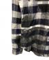 中古・古着 VERSACE (ヴェルサーチ) PLAID PRINT FLANNEL LONG SLEEVE(プレイド プリント フランネル ロング スリーブ) イタリア製 ブラック×ホワイト サイズ:SIZE 39：20000円