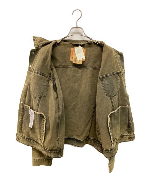 LEVI'S（リーバイス）LEVI'S (リーバイス) TYPE III トラッカージャケット Gジャンヴィンテージ加工 デニムジャケット ブラック×イエロー サイズ:SIZE XL 未使用品の古着・服飾アイテム