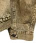 中古・古着 LEVI'S (リーバイス) TYPE III トラッカージャケット Gジャンヴィンテージ加工 デニムジャケット ブラック×イエロー サイズ:SIZE XL 未使用品：10000円