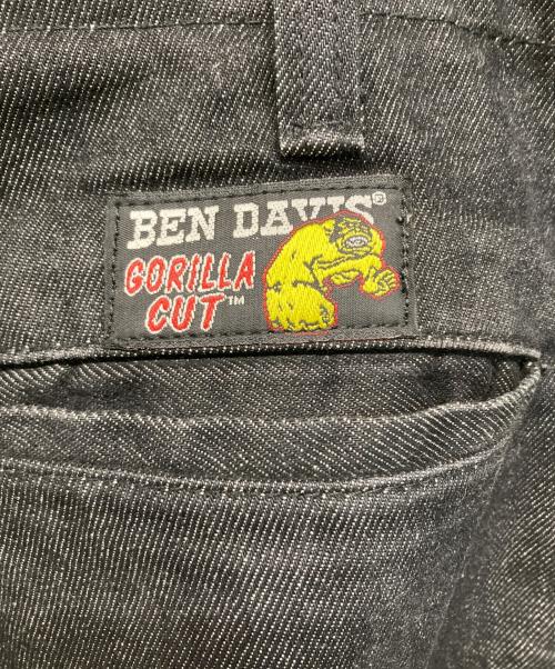BEN DAVIS（ベンデイビス）BEN DAVIS (ベンデイビス) GORILLA CUT ワイドデニムパンツ ブラック サイズ:SIZE 32の古着・服飾アイテム