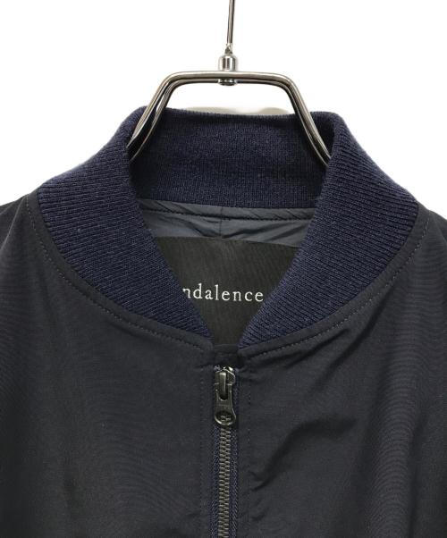 endalence（エンダレンス）endalence (エンダレンス) ポリエステルオックスMA-1ジャケット ネイビー サイズ:SIZE 38の古着・服飾アイテム