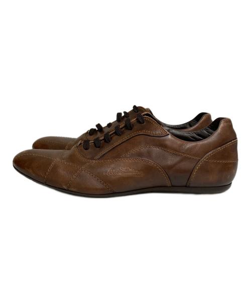 LOUIS VUITTON（ルイ ヴィトン）LOUIS VUITTON (ルイ ヴィトン) レザースニーカー サッカーシューズ型 ブラウン サイズ:SIZE 8の古着・服飾アイテム