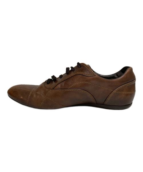 LOUIS VUITTON（ルイ ヴィトン）LOUIS VUITTON (ルイ ヴィトン) レザースニーカー サッカーシューズ型 ブラウン サイズ:SIZE 8の古着・服飾アイテム