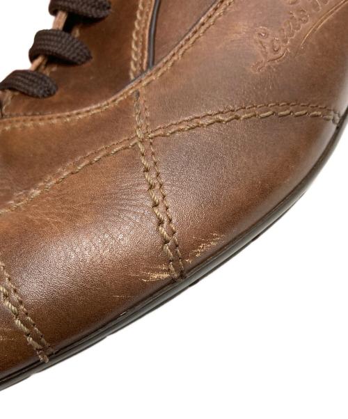LOUIS VUITTON（ルイ ヴィトン）LOUIS VUITTON (ルイ ヴィトン) レザースニーカー サッカーシューズ型 ブラウン サイズ:SIZE 8の古着・服飾アイテム