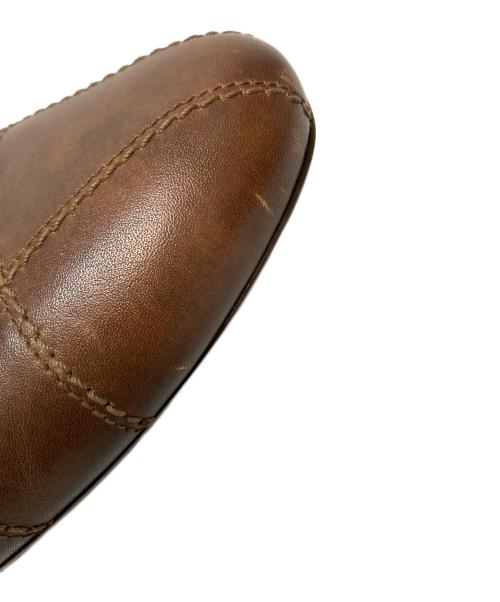 LOUIS VUITTON（ルイ ヴィトン）LOUIS VUITTON (ルイ ヴィトン) レザースニーカー サッカーシューズ型 ブラウン サイズ:SIZE 8の古着・服飾アイテム