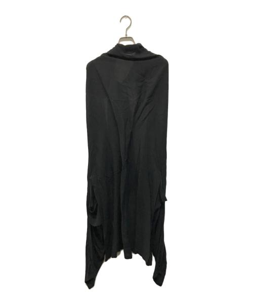 YOHJI YAMAMOTO（ヨウジヤマモト）YOHJI YAMAMOTO (ヨウジヤマモト) デザインワンピース ブラック サイズ:SIZE 2の古着・服飾アイテム