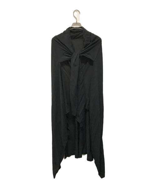 YOHJI YAMAMOTO（ヨウジヤマモト）YOHJI YAMAMOTO (ヨウジヤマモト) デザインワンピース ブラック サイズ:SIZE 2の古着・服飾アイテム