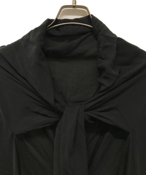 YOHJI YAMAMOTO（ヨウジヤマモト）YOHJI YAMAMOTO (ヨウジヤマモト) デザインワンピース ブラック サイズ:SIZE 2の古着・服飾アイテム