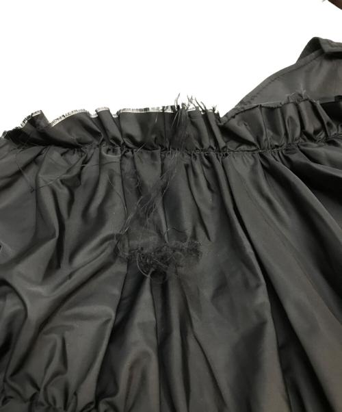 YOHJI YAMAMOTO（ヨウジヤマモト）YOHJI YAMAMOTO (ヨウジヤマモト) Ny TAFFETA PANELED GATHER SKIRT（ナイロン・タフタ・パネルド・ギャザー・スカート） ブラック サイズ:SIZE 1の古着・服飾アイテム