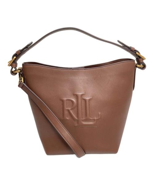 LAUREN RALPH LAUREN（ローレン ラルフ ローレン）LAUREN RALPH LAUREN (ローレン ラルフ ローレン) 2WAYレザーショルダーバッグ ブラウンの古着・服飾アイテム