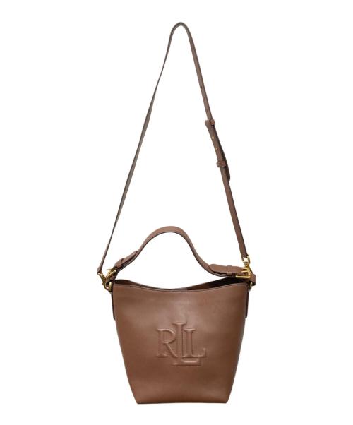 LAUREN RALPH LAUREN（ローレン ラルフ ローレン）LAUREN RALPH LAUREN (ローレン ラルフ ローレン) 2WAYレザーショルダーバッグ ブラウンの古着・服飾アイテム