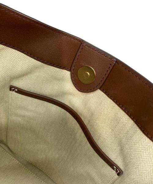 LAUREN RALPH LAUREN（ローレン ラルフ ローレン）LAUREN RALPH LAUREN (ローレン ラルフ ローレン) 2WAYレザーショルダーバッグ ブラウンの古着・服飾アイテム