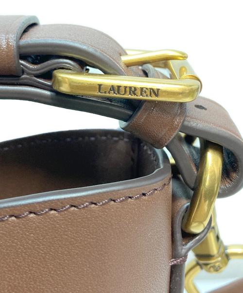 LAUREN RALPH LAUREN（ローレン ラルフ ローレン）LAUREN RALPH LAUREN (ローレン ラルフ ローレン) 2WAYレザーショルダーバッグ ブラウンの古着・服飾アイテム