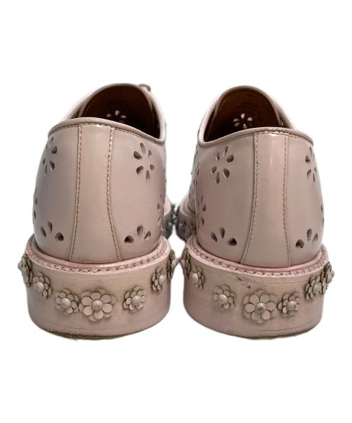 CHURCH'S（チャーチ）CHURCH'S (チャーチ) noir kei ninomiya (ノワール ケイ ニノミヤ) SHANNON21 カットワークレザーシューズ ピンク サイズ:39の古着・服飾アイテム