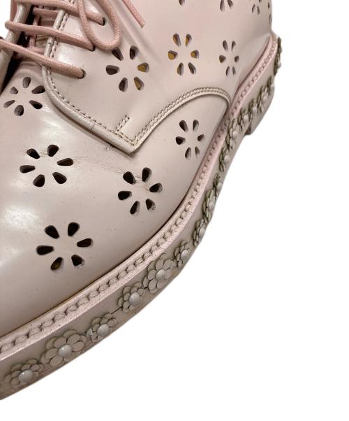 CHURCH'S（チャーチ）CHURCH'S (チャーチ) noir kei ninomiya (ノワール ケイ ニノミヤ) SHANNON21 カットワークレザーシューズ ピンク サイズ:39の古着・服飾アイテム