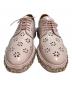 中古・古着 CHURCH'S (チャーチ) noir kei ninomiya (ノワール ケイ ニノミヤ) SHANNON21 カットワークレザーシューズ ピンク サイズ:39：30000円