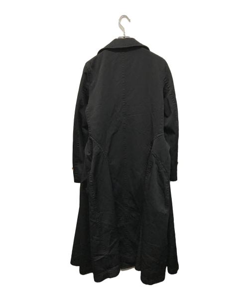 COMME des GARCONS（コムデギャルソン）COMME des GARCONS (コムデギャルソン) ポリエステル縮絨フレアオーバーコート 17AW シルエットの未来期 ブラック サイズ:SIZE Sの古着・服飾アイテム