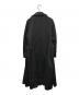 COMME des GARCONS (コムデギャルソン) ポリエステル縮絨フレアオーバーコート 17AW シルエットの未来期 ブラック サイズ:SIZE S：50000円