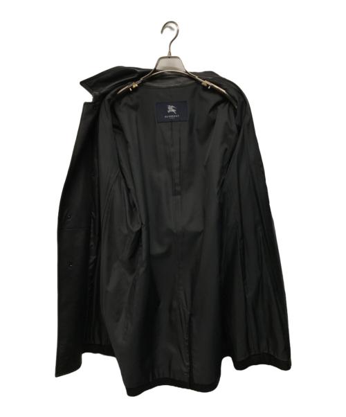 BURBERRY LONDON（バーバリーロンドン）BURBERRY LONDON (バーバリーロンドン) ラムレザーコート　レザートレンチコート ブラック サイズ:SIZE LLの古着・服飾アイテム
