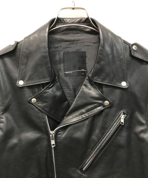 LAD MUSICIAN（ラッドミュージシャン）LAD MUSICIAN (ラッドミュージシャン) カウレザーダブルライダースジャケット ブラック サイズ:SIZE 48の古着・服飾アイテム