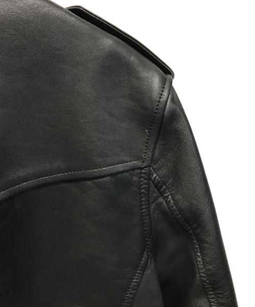 LAD MUSICIAN（ラッドミュージシャン）LAD MUSICIAN (ラッドミュージシャン) カウレザーダブルライダースジャケット ブラック サイズ:SIZE 48の古着・服飾アイテム