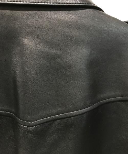 LAD MUSICIAN（ラッドミュージシャン）LAD MUSICIAN (ラッドミュージシャン) カウレザーダブルライダースジャケット ブラック サイズ:SIZE 48の古着・服飾アイテム