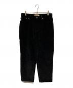 stussyステューシー）の古着「Corduroy Big OL コーデュロイパンツ」｜ブラック
